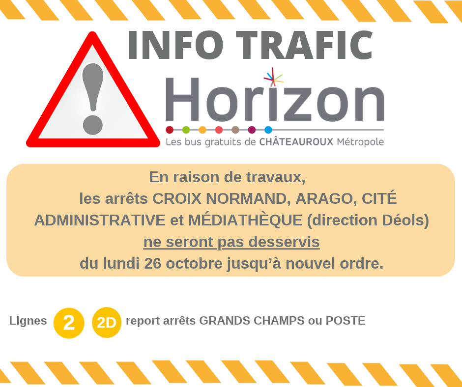 Travaux d'HÔPITAL jusqu'à MÉDIATHÈQUE