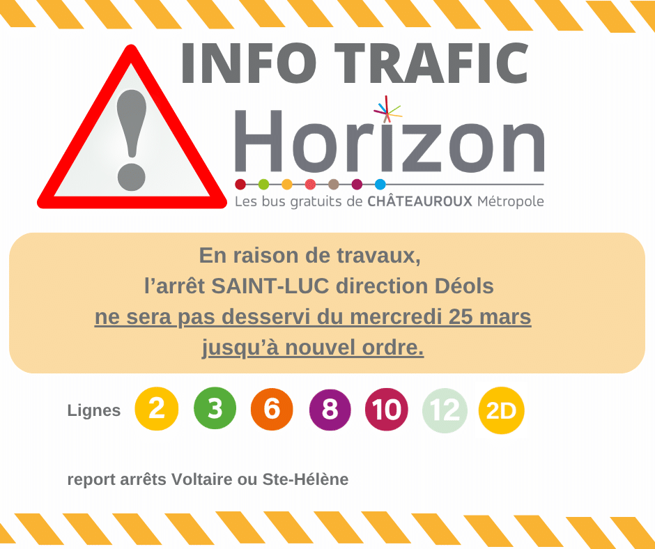 Travaux arrêt St-Luc